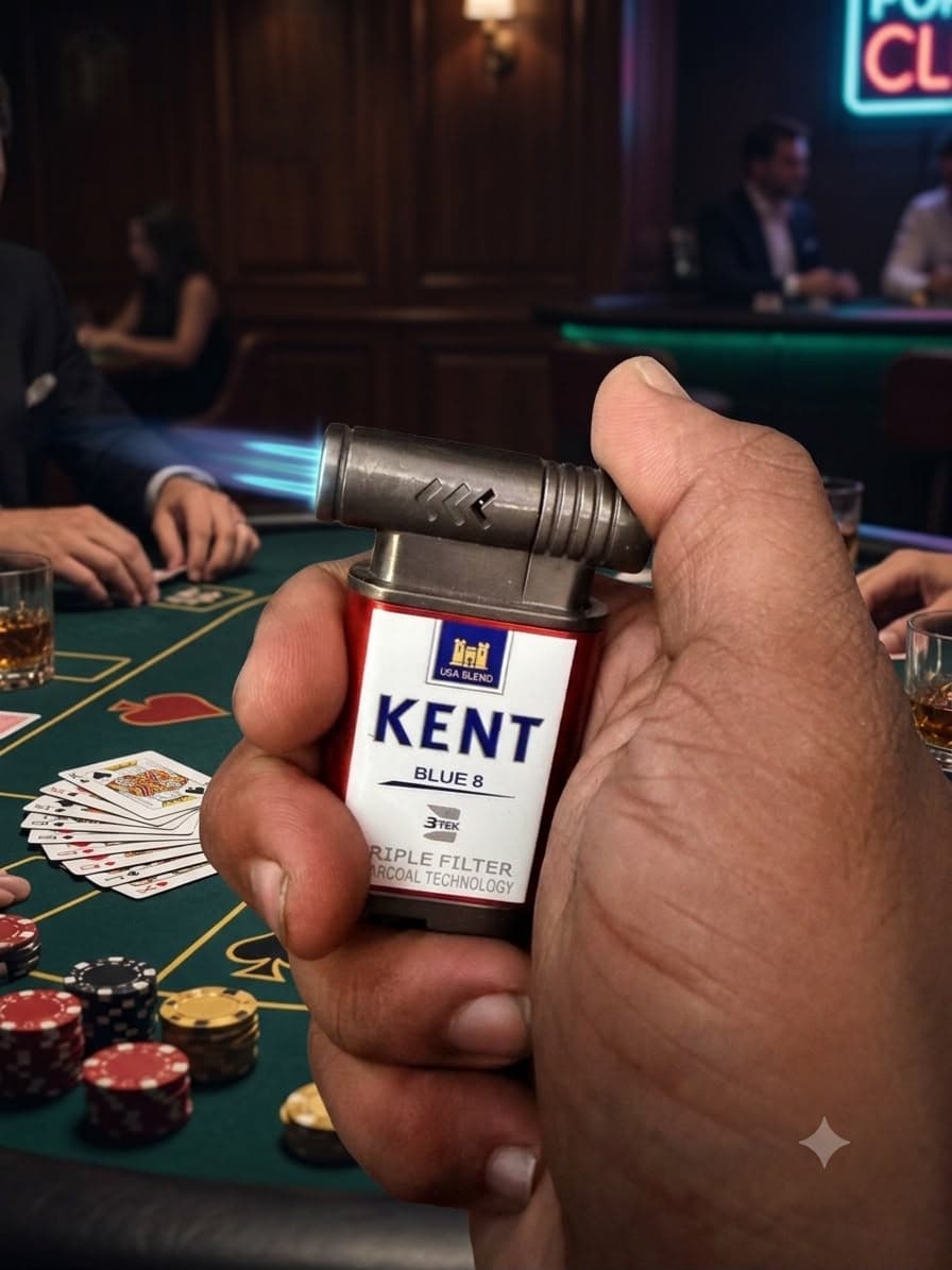 KENT Blue8 Triple Filter Fancy Lighter